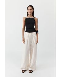 St. Agni - Pleat Loop Pants - Lyst