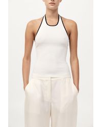 St. Agni - Fine Line Halter Top - Lyst