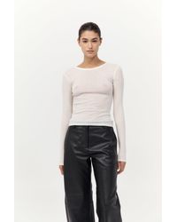 St. Agni - Baby Wool Long Sleeve Top - Lyst