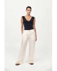St. Agni - Silk Twill Pants - Lyst