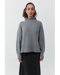 St. Agni - Wool Blend Mock Neck Sweater - Lyst