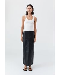 St. Agni - Soft Jersey Slim Scoop Tank - Lyst
