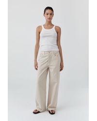 St. Agni - Canvas Classic Mid Rise Jeans - Lyst