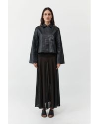 St. Agni - Leather Minimal Jacket - Lyst