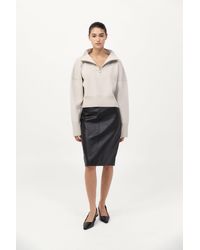 St. Agni - Milano Knit Zip Jumper - Lyst