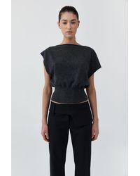 St. Agni - Cashmere Asymm Top - Lyst
