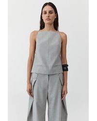 St. Agni - Square Side Tie Top - Lyst