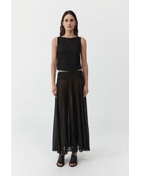 St. Agni - Fluid Jersey Skirt - Lyst