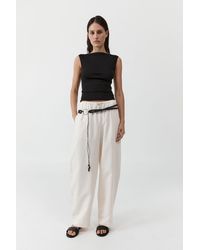 St. Agni - Fine Drawstring Relaxed Pants - Lyst