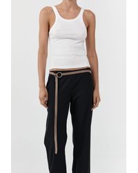 St. Agni - Suede Tie Belt - Lyst