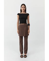 St. Agni - Silk Canvas Wrap Skirt - Lyst