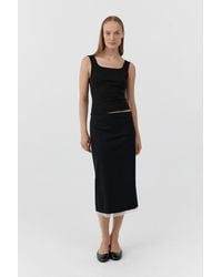 St. Agni - Organic Cotton Scooped Ballerina Top - Lyst