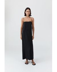 St. Agni - 90S Silk Twill Slip Dress - Lyst