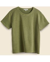 Alex Mill Vintage Wash Crew Neck Tee - Army Olive - Green