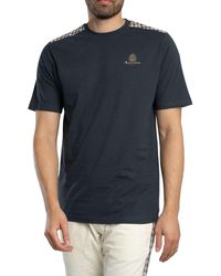 Aquascutum - Club Check Details T-shirt - Lyst