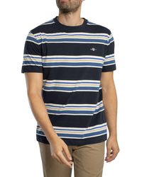 GANT - Multistripe T-Shirt - Lyst