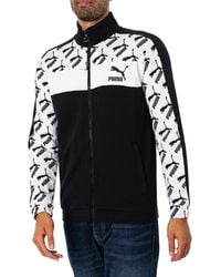 PUMA - T7 Logo Pattern Track Jacket - Lyst