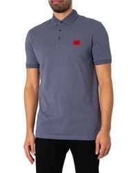 HUGO - Dereso232 Logo Slim Polo Shirt - Lyst