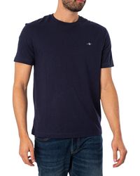 GANT - Slim Fit Short Sleeve Shield Logo T-Shirt - Lyst