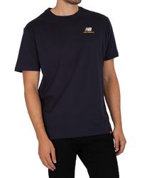 New Balance Essentials Relaxed Embroidered T-shirt - Blue