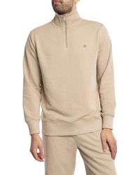 GANT - Regular Shield Half Zip Sweatshirt - Lyst