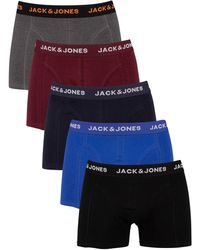 Jack & Jones 5 Pack Trunks - Black