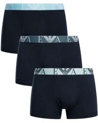 Emporio Armani - 3 Pack Trunks - Lyst