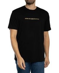 ARMANI EXCHANGE - Centre Logo T-shirt - Lyst