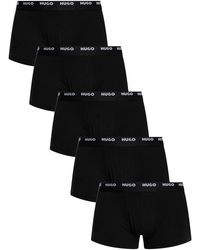 HUGO - 5 Pack Cotton Stretch Trunks - Lyst