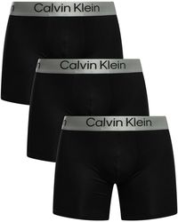 Calvin Klein - 3 Pack Brushed Microfiber Boxer Briefs - Lyst