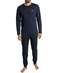 Emporio Armani - Jersey Longsleeved Pyjama Set - Lyst