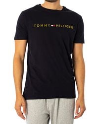 Tommy Hilfiger Lounge Logo T-shirt - Black