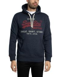 Superdry - Vintage Logo Heritage Relaxed Pullover Hoodie - Lyst