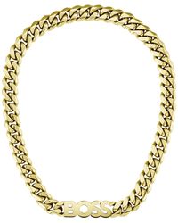 BOSS - Kassy Chain Necklace - Lyst