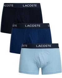 Lacoste - 3 Pack Cotton Stretch Trunks - Lyst