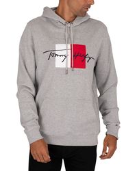 tommy jeans corp logo pullover hoodie
