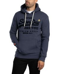 Superdry - Vintage Logo Relaxed Pullover Hoodie - Lyst