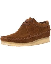 Clarks - Weaver Suede Shoes - Lyst