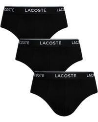 Lacoste - 3 Pack Cotton Stretch Briefs - Lyst