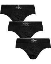 Calvin Klein - 3 Pack Graphic Monogram Hip Briefs - Lyst