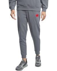 HUGO - Doak212 Box Logo Joggers - Lyst