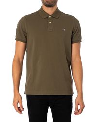 GANT - Regular Shield Pique Polo Shirt - Lyst