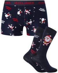 Jack & Jones - Happy Xmas Trunks & Socks Gift Box - Lyst