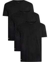 Lacoste - 3 Pack Crew Lounge T-shirts - Lyst