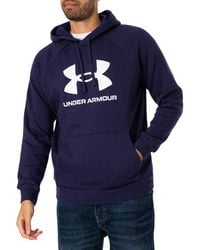 Under Armour - Rival Fleece Logo Pullover Hoodie - Lyst