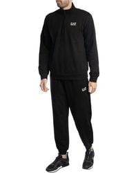 EA7 - Chest Logo 1/4 Zip Tracksuit - Lyst