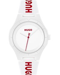 HUGO - Lit Silicone Watch - Lyst