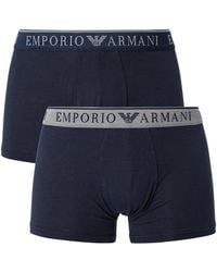 Emporio Armani - 2 Pack Trunks - Lyst