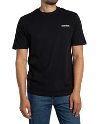 Napapijri - Relaxed Small Box Logo T-shirt - Lyst
