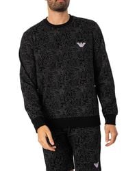 Emporio Armani - Lounge Brand Sweatshirt - Lyst